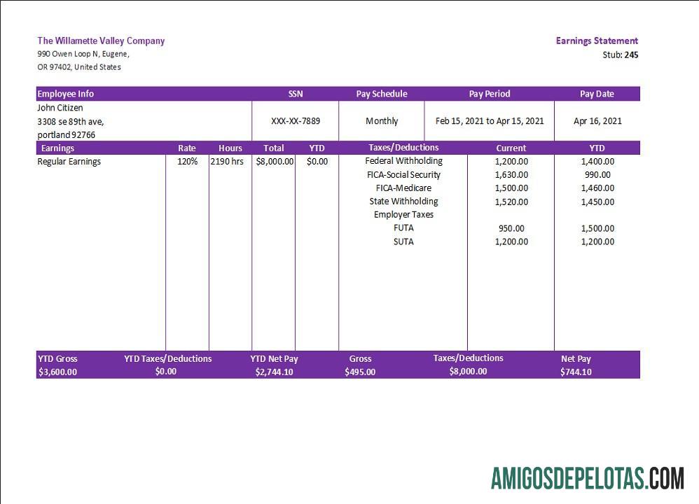EUA OU contracheque exemplo real